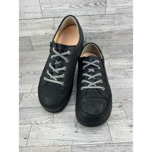 Finn Comfort Germany Leather Sneakers Lace Up Zip Comfort Walking Shoes Size 9.5
